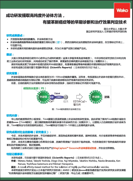 MagCapture™ 外泌体提取试剂盒