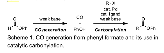 使用新型一氧化碳合成等价物进行实用羧基化反应的研究