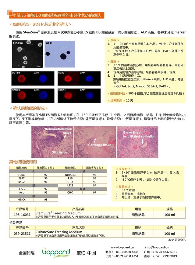 StemSure干细胞冻存液 StemSure (R) Freezing Medium-WAKO和光纯药