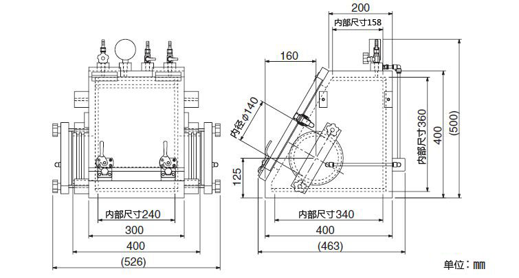 日本进口真空亚克力有机玻璃手套箱 VG-C（和光纯药工业株式会社）