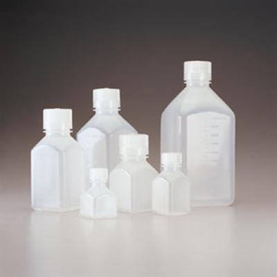 Nalgene耐洁 窄口方瓶 2016-0030(瓶身PP材料,瓶盖PP材料)