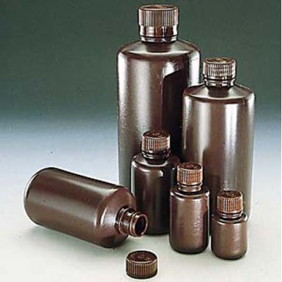 Nalgene耐洁 窄口瓶 2004-0008（瓶身HDPE材料，瓶盖PP材料 琥珀色）